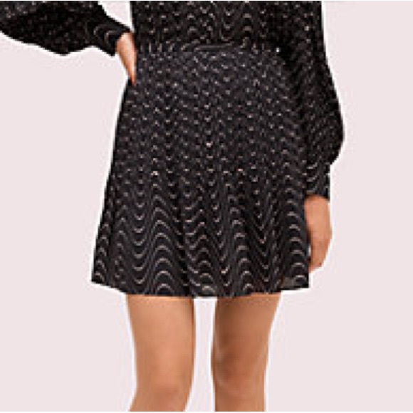 NWOT Kate Spade Wavy Dot Skirt - Picture 2 of 8